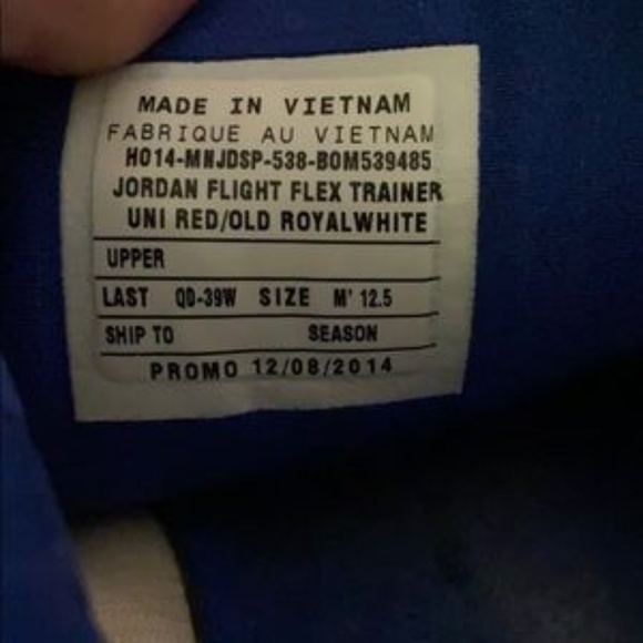 Red and Blue Nike Jordan's Size 12.5 - Picture 6 of 6